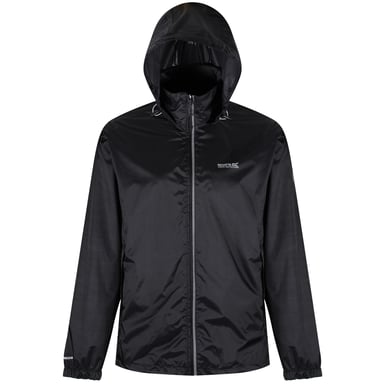 Regatta Herren Lyle IV Wasserdichte Kapuzenjacke (Schwarz)