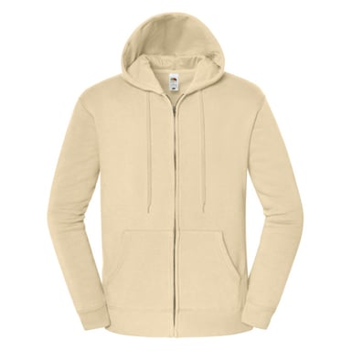 Fruit of the Loom - "Iconic Premium" Hoodie mit durchgehendem Reißverschluss für Herren/Damen Unisex (Wüstensand)