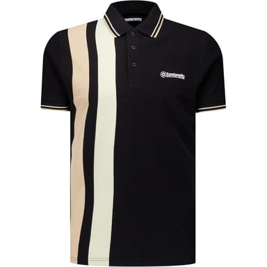Lambretta - "Classic" Poloshirt für Herren, Logo (Schwarz/Nomade)