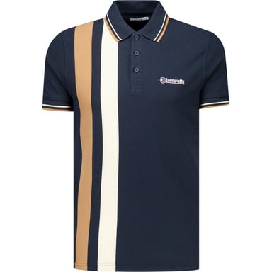 Lambretta - "Classic" Poloshirt für Herren, Logo (Marine/Rauchblau)