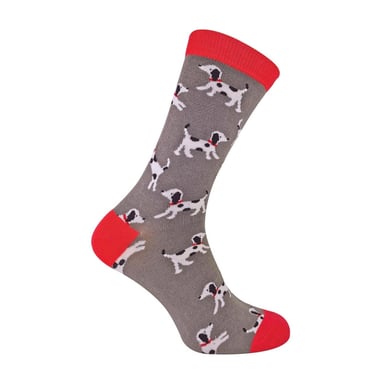 1 Pack Herren Socken mit Hundemuster aus Bambus