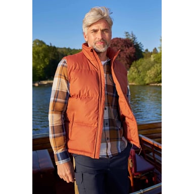 Mountain Warehouse - "Rock" Weste Wattiert für Herren (Dunkel Orange)