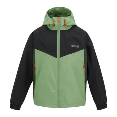 Regatta - "Hanleigh" Jacke, wasserfest für Kinder (Salbei/Schwarz/Dunkel-Khaki)