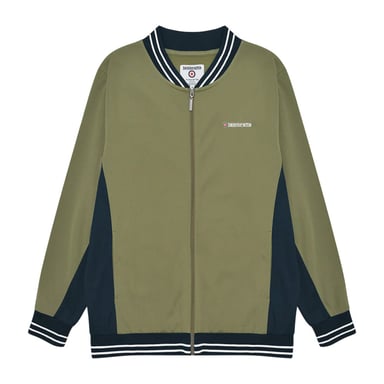 Lambretta - "Vintage" Jacke für Herren (Khakigrün/Dunkel-Marineblau/Weiß)