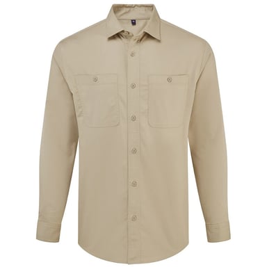 Premier - "Utility 2.0" Diensthemd für Herren/Damen Unisex (Khakifarben)