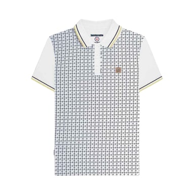 Lambretta - Poloshirt für Herren (Weiß/Eisen/Silber)