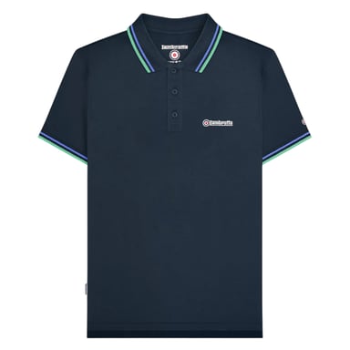 Lambretta - "SS25" Poloshirt für Herren (Dunkles Marineblau/Kameo)