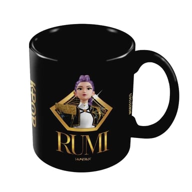 K-Pop Demon Hunters - Kaffeebecher, Portrait, Rumi (Schwarz/Golden)