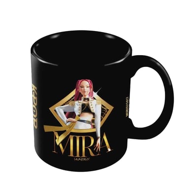 K-Pop Demon Hunters - Kaffeebecher, Portrait, Mira (Schwarz/Golden)
