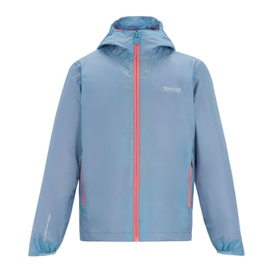 Regatta - "Lever" Shelljacke für Kinder, Wasserfest (gewaschenes Denim/Pfirsichfarben)