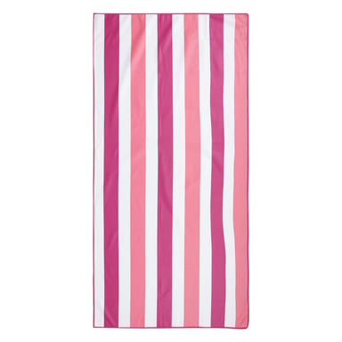 Regatta - Badetuch, Microfaser, gestreift (Rose Violett/Pink Lemonade)