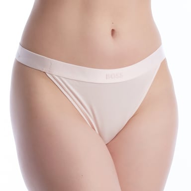 Damen Elastische Baumwoll-Tanga mit Logo 50520398