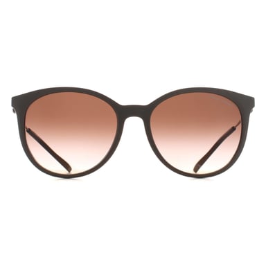 Armani Exchange AX4140S 834213 Glänzende Sonnenbrille mit Farbverlauf in Tundra Braun