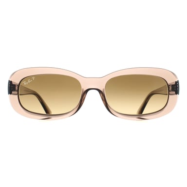Ray-Ban RB2221 6827M2 transparent beige braun Gradient polarisierte Sonnenbrille