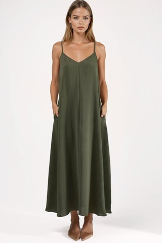 A-Form Maxi-Kleid