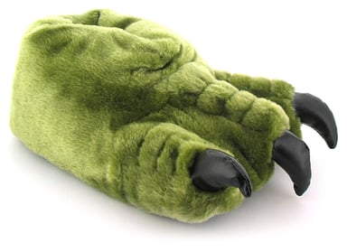 Mens/Gents Green Novelty Monster Claw Slippers Ideal Christmas Gift