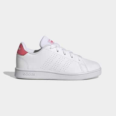 Baskets Advantage Court adidas Pour Fille en Blanc Rose