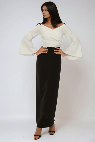 Elegantes Exklusives Maßkleid Maxi