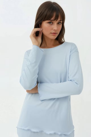 Gemütliches Relaxed Fit Langarm-Pijama-Set