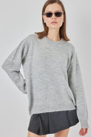 Übergroßer Strickpullover