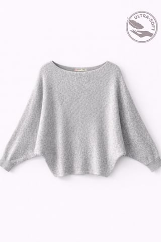 Oversized Bootneck Rippstrickpullover