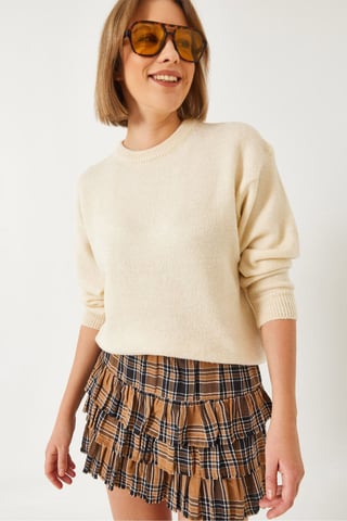Crew Neck Relaxed Fit Strickpullover