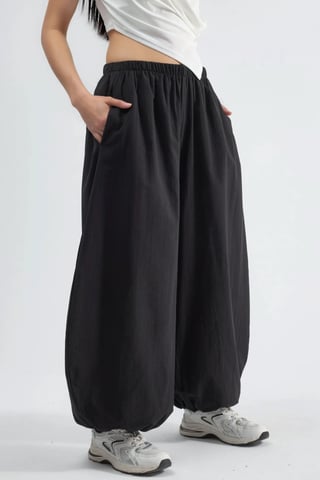 Ballonhosen mit elastischem Bund und Taschen