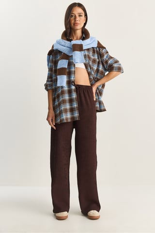 Hohe Taille Weite Bein Hose