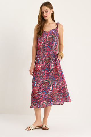 Muster Midi Kleid