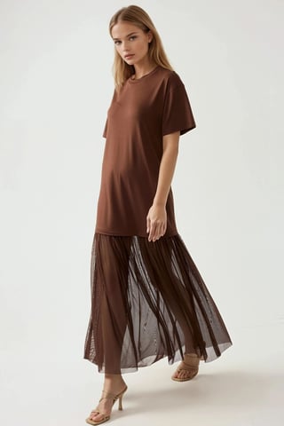 Midi-Kleid mit Tüllrock Pika Kollektion