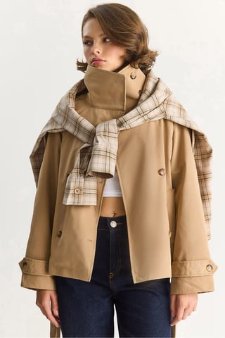 Oversize Knopftrenchcoat