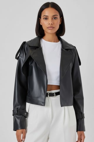 Kunstleder Bikerjacke