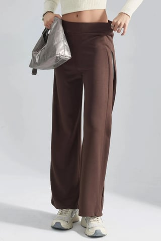 Modal Touch Streifen-Detail-Hosen