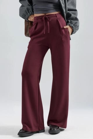 Modal Touch Plissee Palazzo-Hose