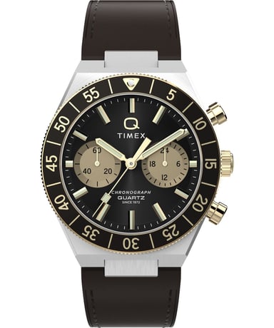 Timex Q Timex Continental Braun Herren Armbanduhr TW2Y56000