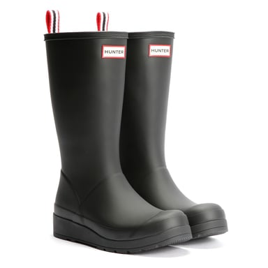 Hunter Play Tall Gummi Damen Schwarze Gummistiefel