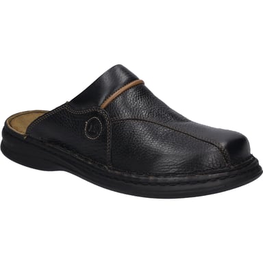 JOSEF SEIBEL Herren Clog Klaus in schwarz/cognac