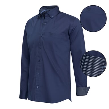 Cappuccino Italia Chemises Chemise Coupe Regular Marine Bleu
