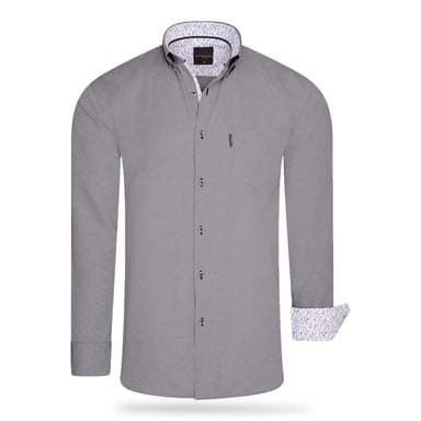 Cappuccino Italia Chemises Chemise Coupe Régulière Anthracite Gris