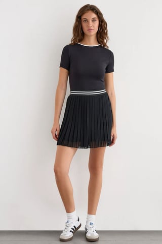 Basic Jersey Tee mit offenem Rücken