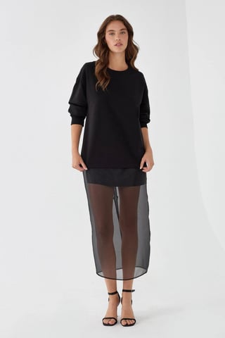 Schwarzes Sweatshirt