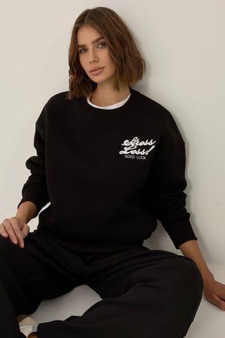 Komfort Fit Slogan Sweatshirt