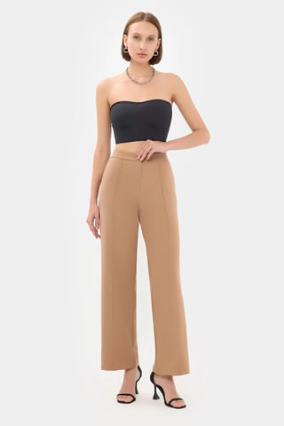 Hochtaillierte Weite Hose