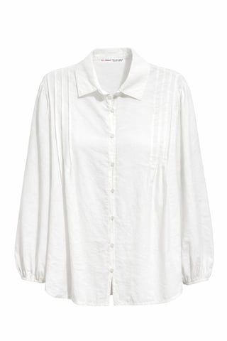 Strukturierte Ripp Longsleeve Hemd mit Knopfleiste
