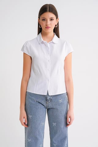 Slim Fit Popelinhemd