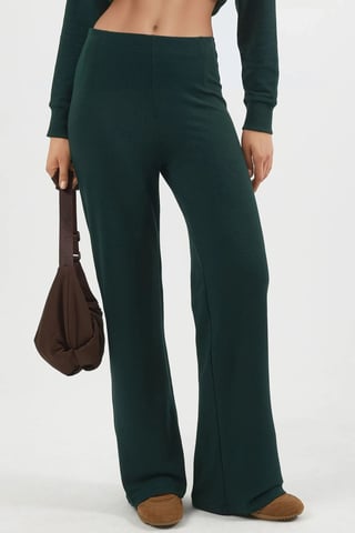 Hochtaillierte Pull-On Gerade Leggings