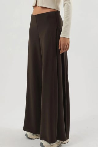 Weite gefaltete Hose