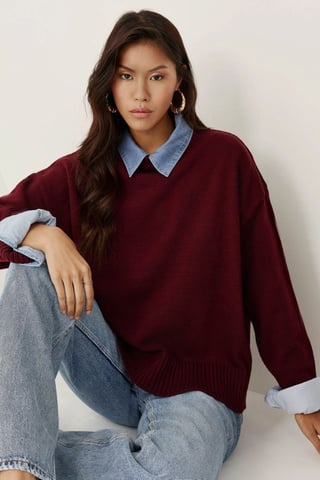 Crew Neck Kuschel-Pullover
