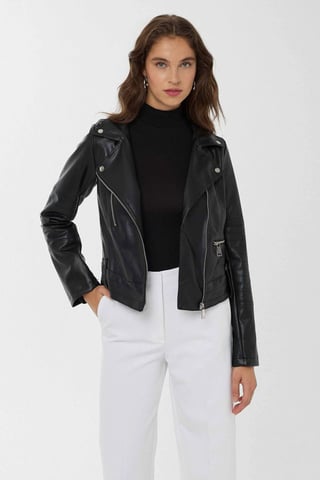 Kunstleder Bikerjacke