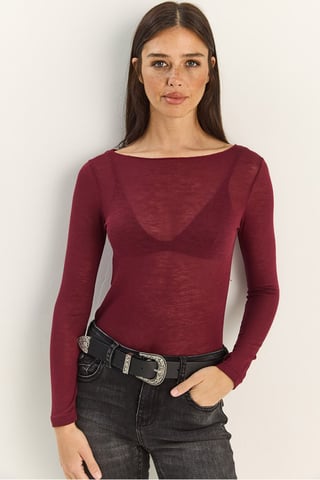 Baumwolltransparente Bluse